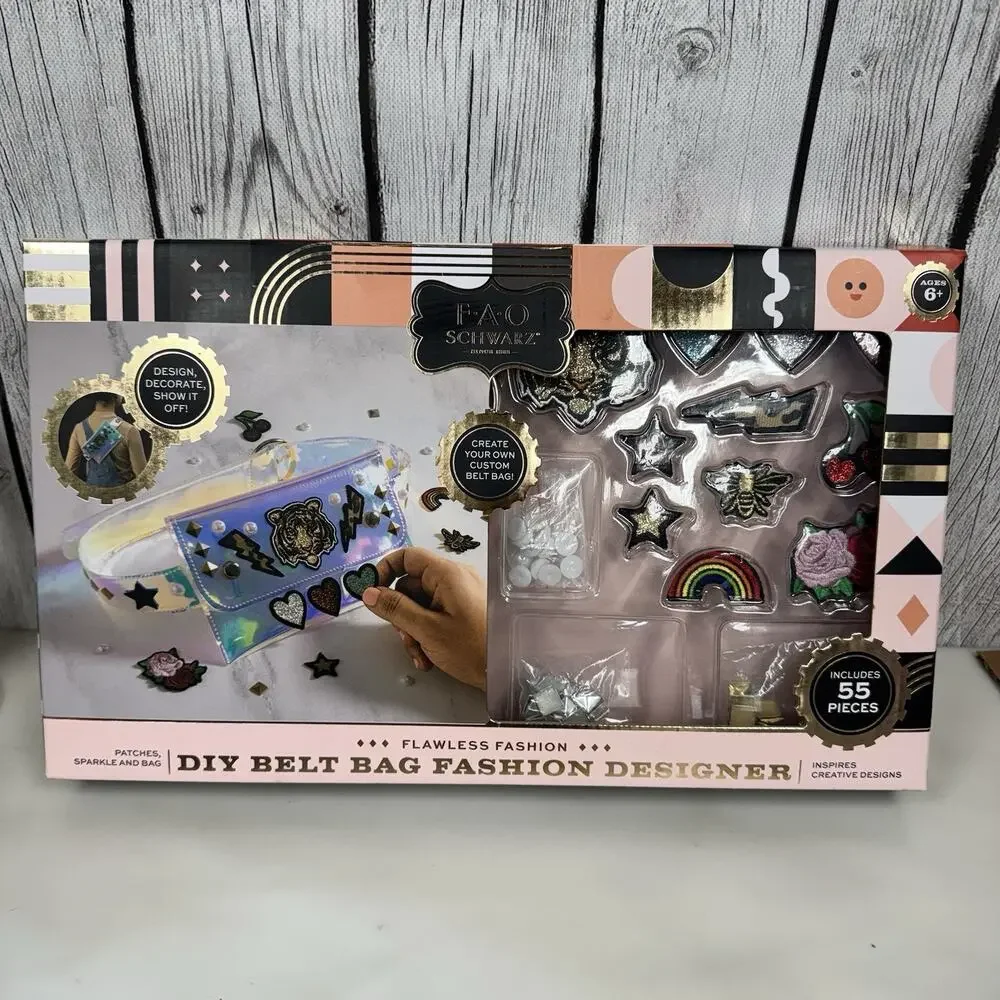 FAO Schwarz DIY Belt Bag Fashion Designer Crafts Girls Design Kit